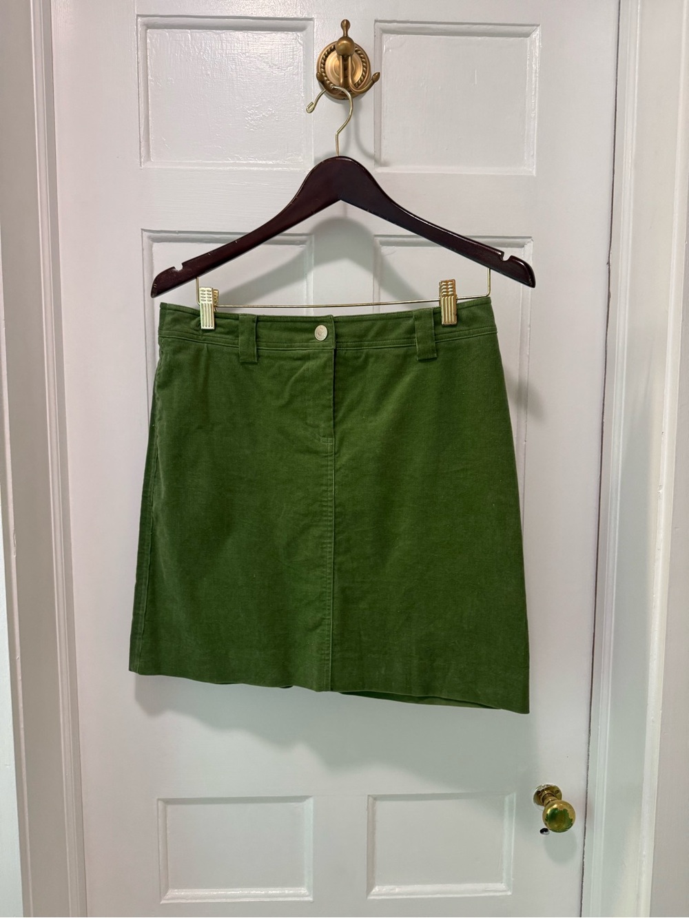 Lilly Pulitzer | Green |  A-Line Corduroy Skirt